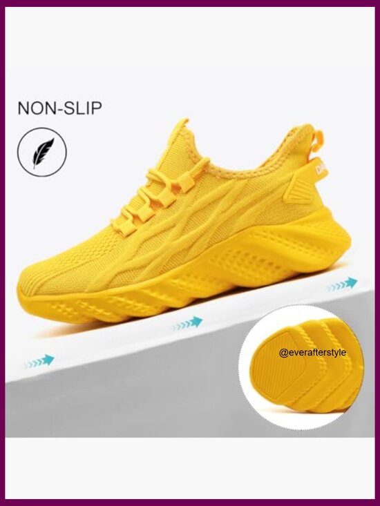 Men\'s Athletic Shoes Lightweight Breathable Mesh Fabric Non-Slip Walking Running